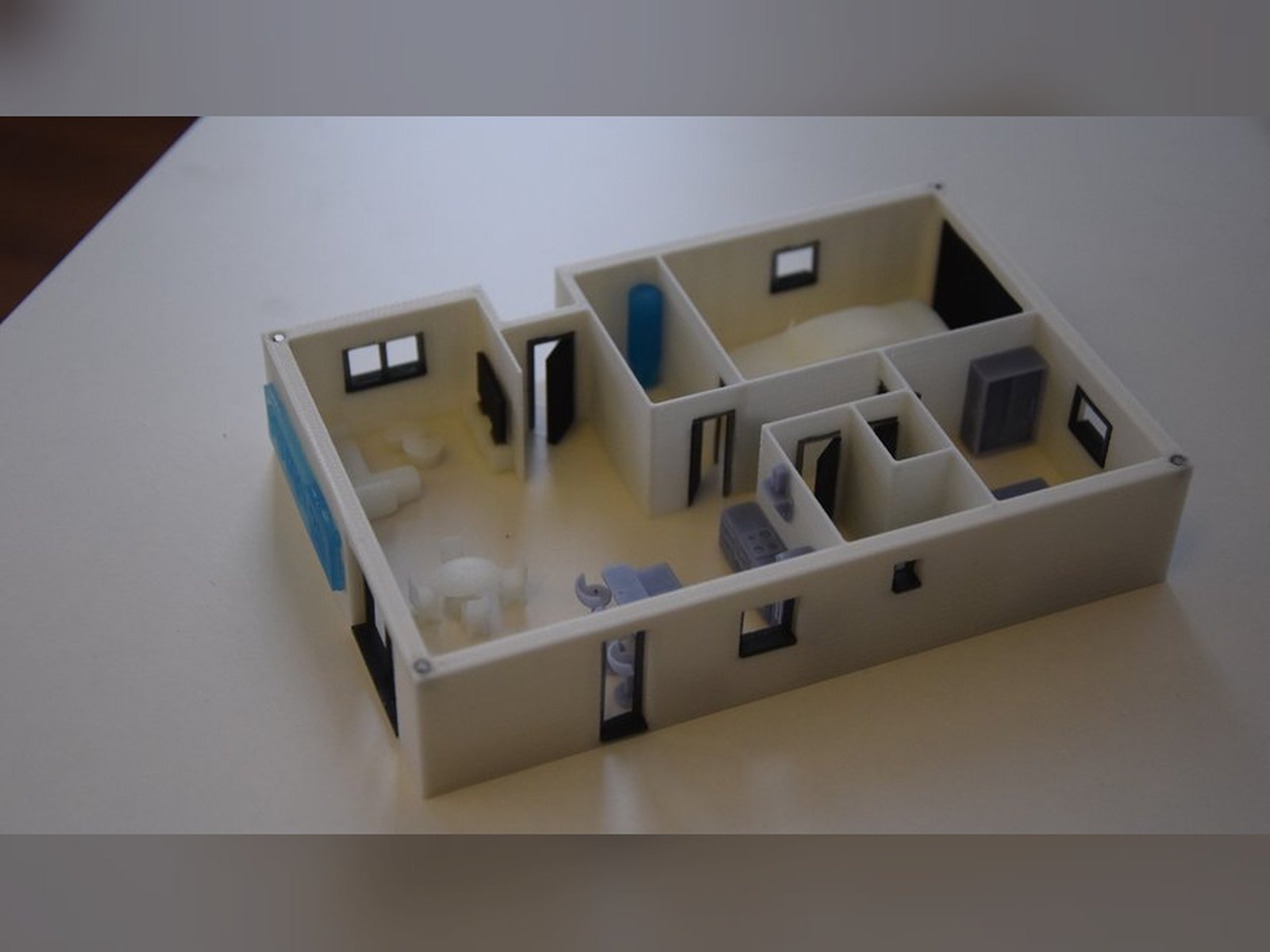 Maquette de plan d'appartement imprimée en 3D