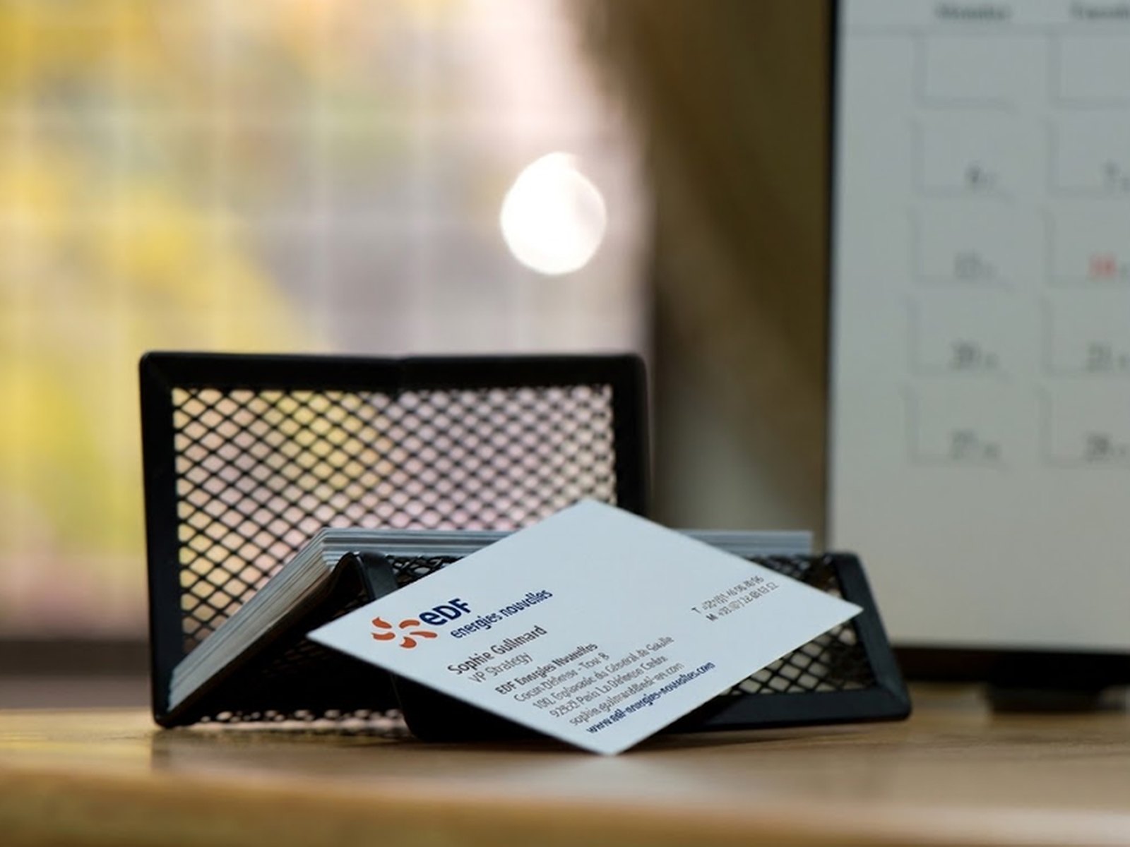 Carte de visite en situation — EDF