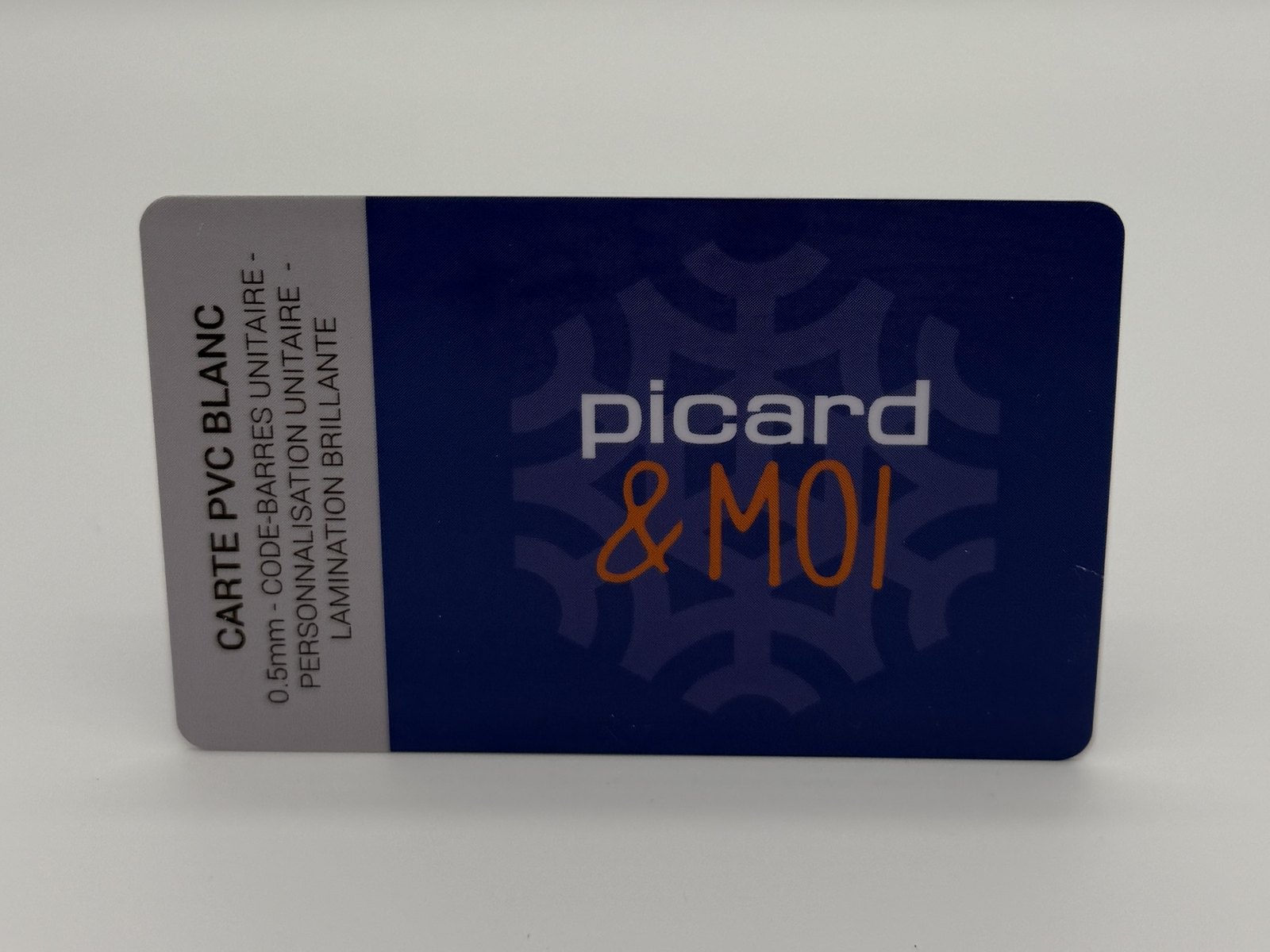 Carte de fidélité code-barres — Picard