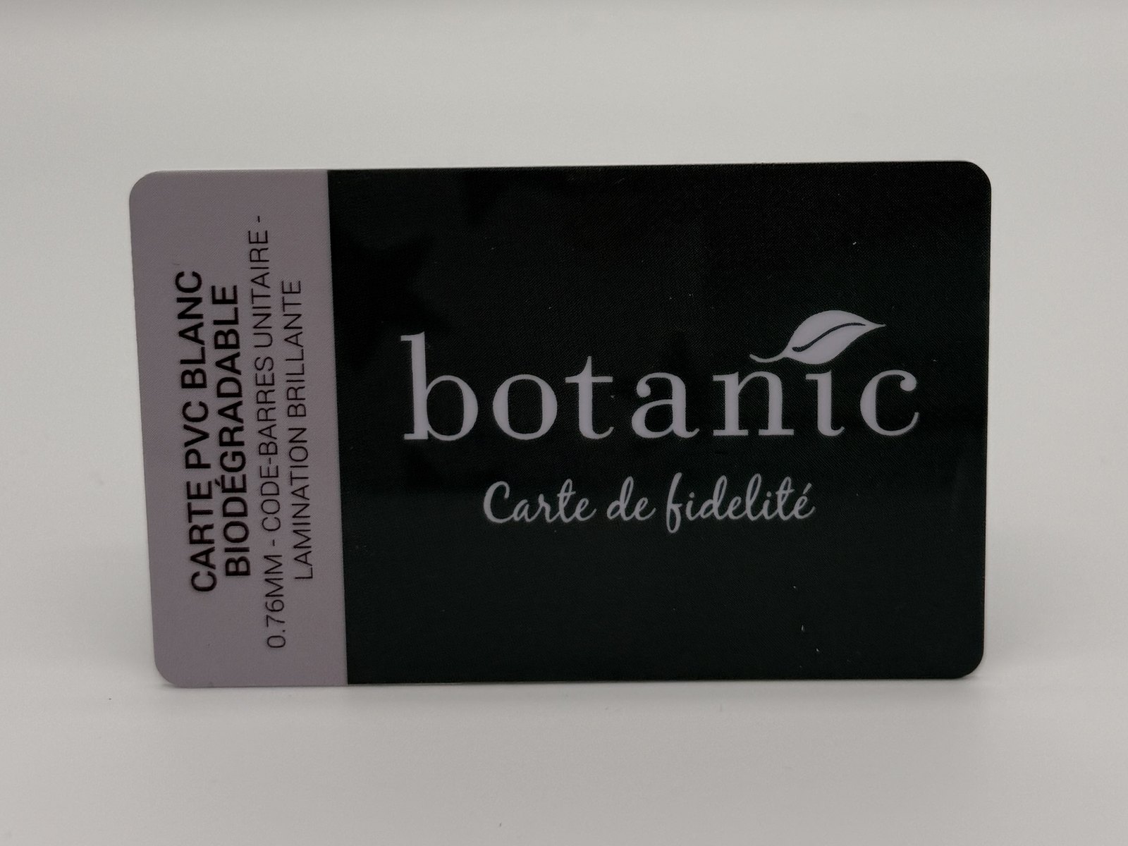 Carte de fidélité biodégradable — Botanic