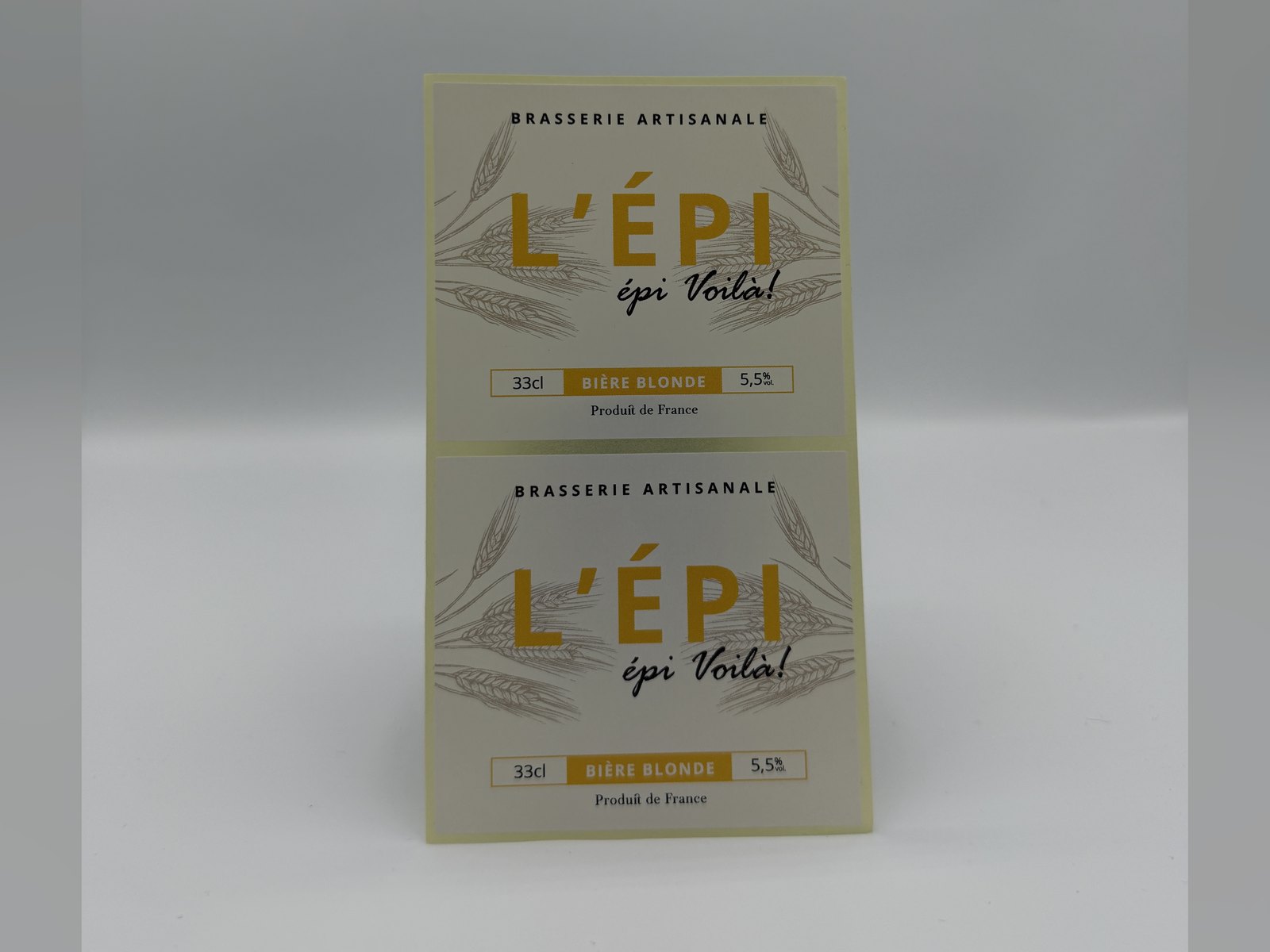 Étiquettes de bière artisanale — L'Épi