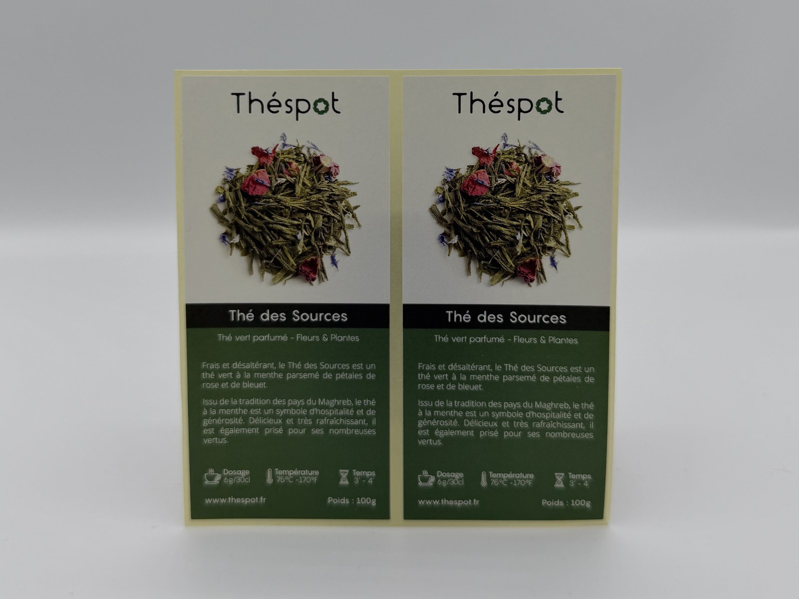 Étiquettes de thé — Théspot