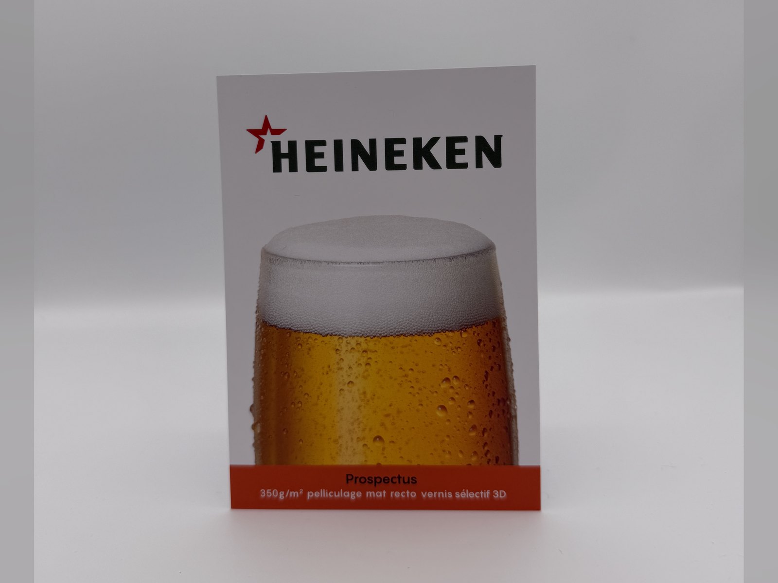 Prospectus vernis sélectif 3D — Heineken