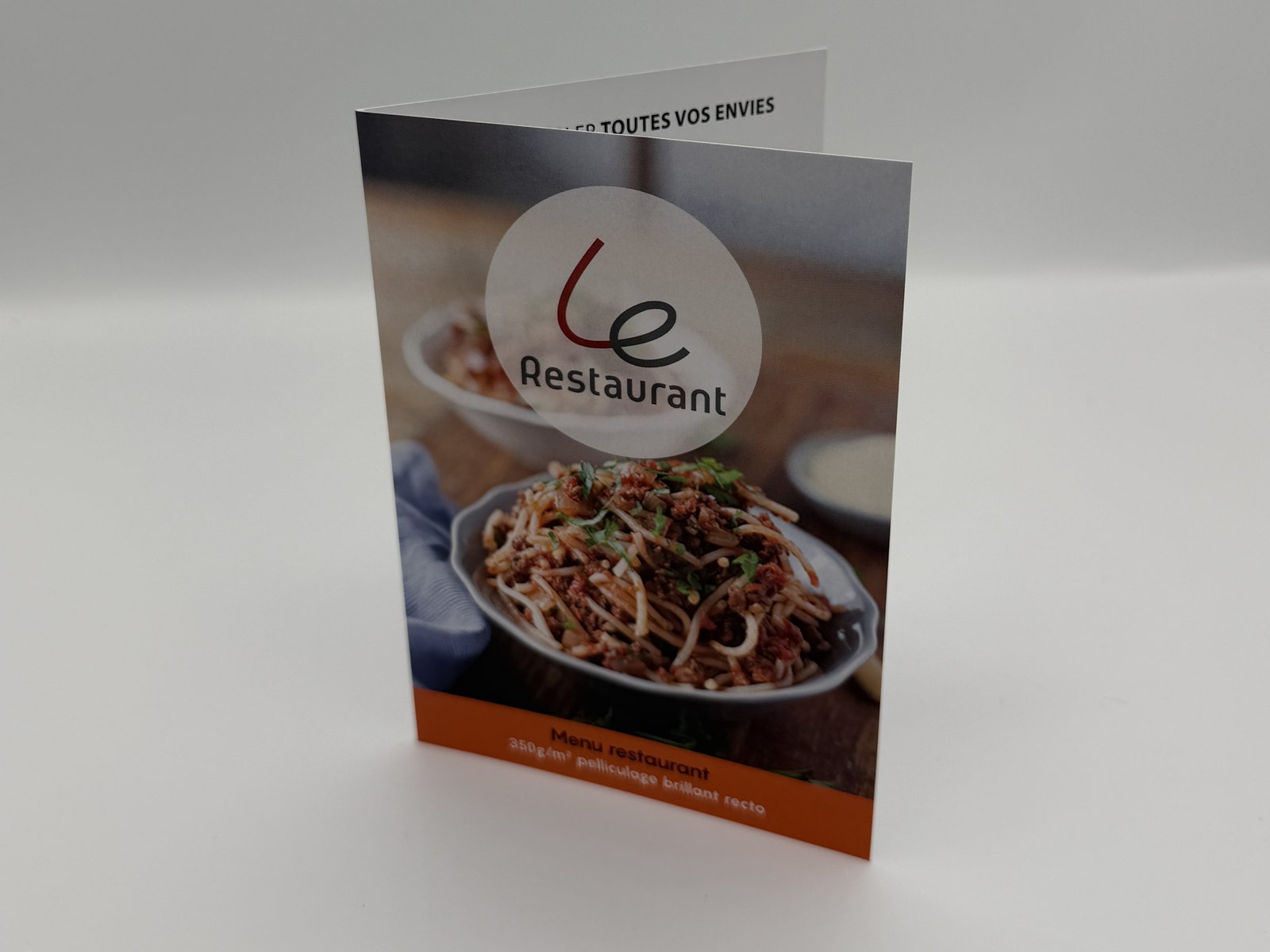 Menu de restaurant plié — Le Restaurant