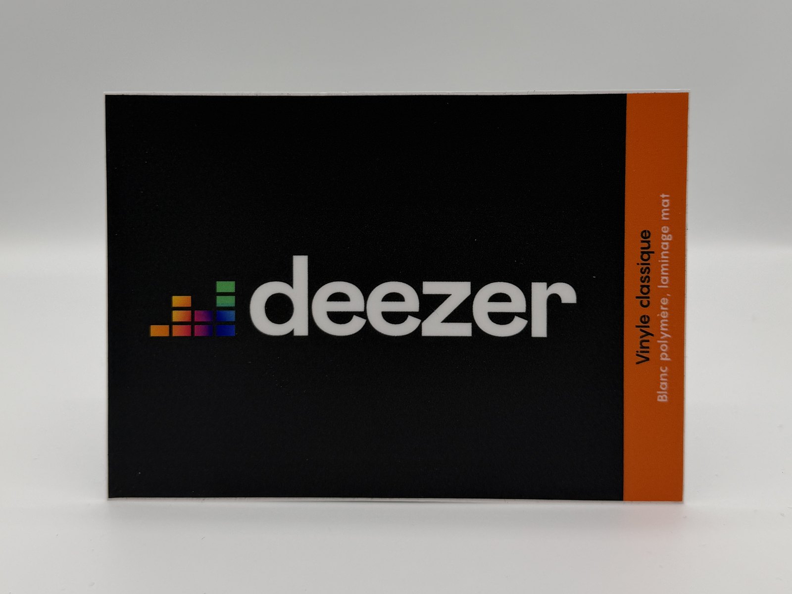 Sticker vinyle polymère — Deezer