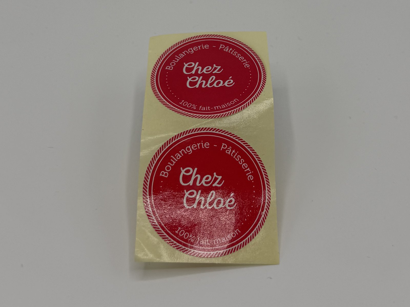 Stickers d'emballage — Boulangerie Chez Chloé
