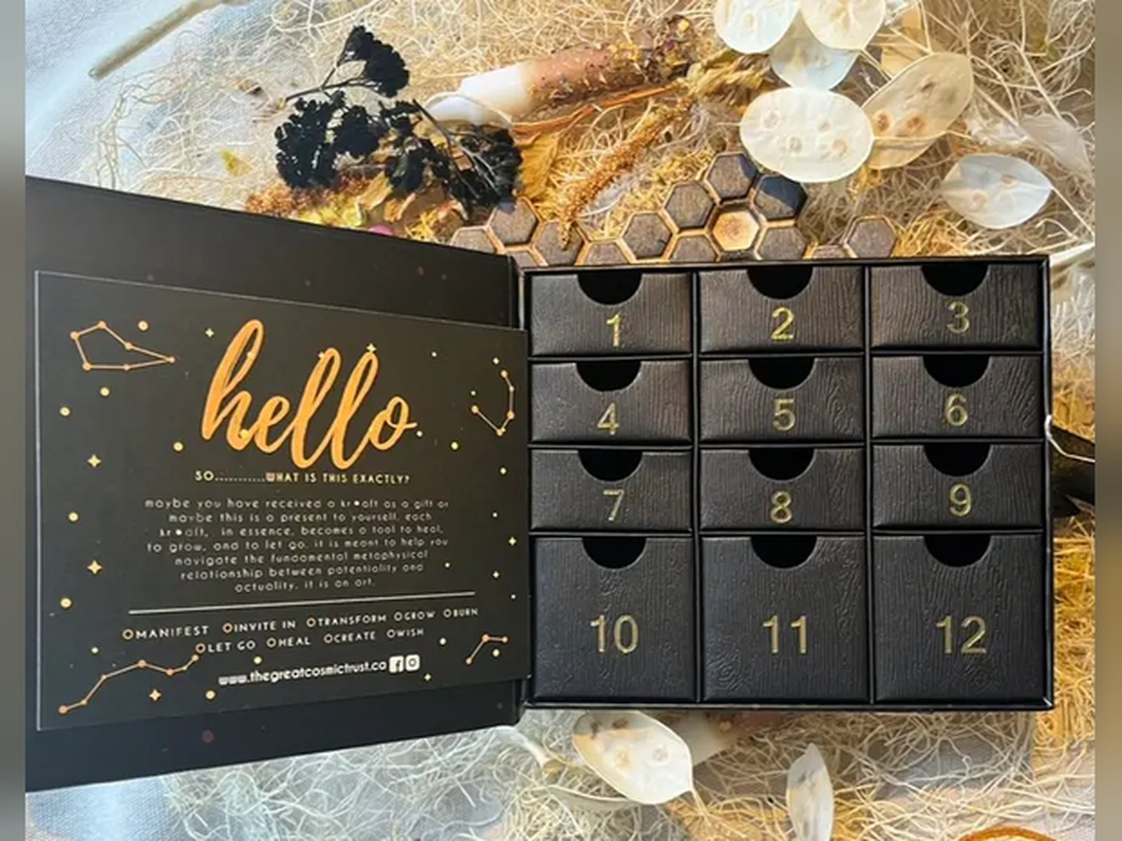 Calendrier de l'avent personnalisé — coffret 12 cases