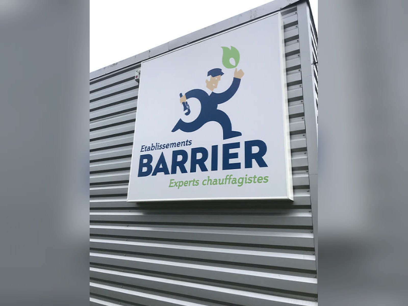 Caisson lumineux extérieur — Établissements Barrier