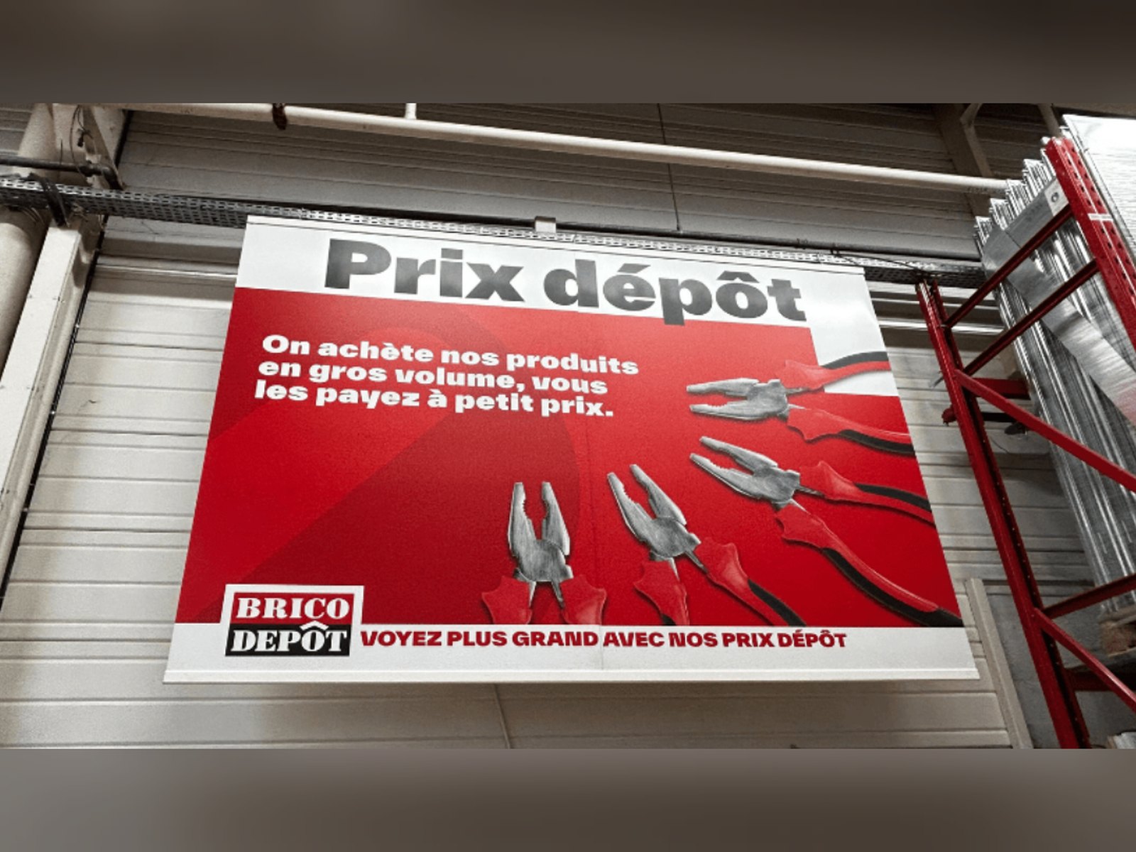 Habillage grand format en magasin — Brico Dépôt